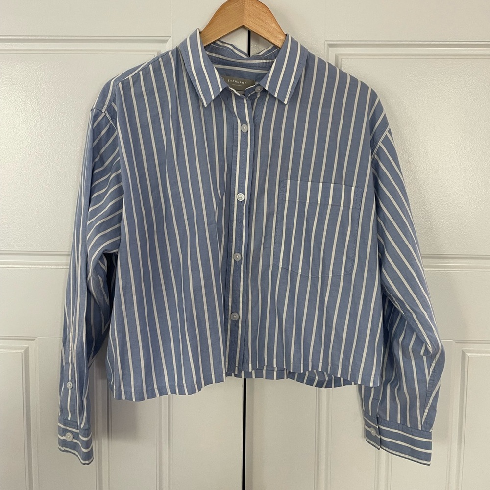 Everlane The Silky Cotton Way-Short Shirt NWT